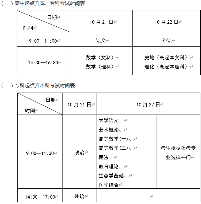 今年成人高考考試具體時(shí)間？