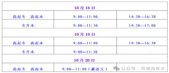 10月18日！2025年西藏成人高考開考